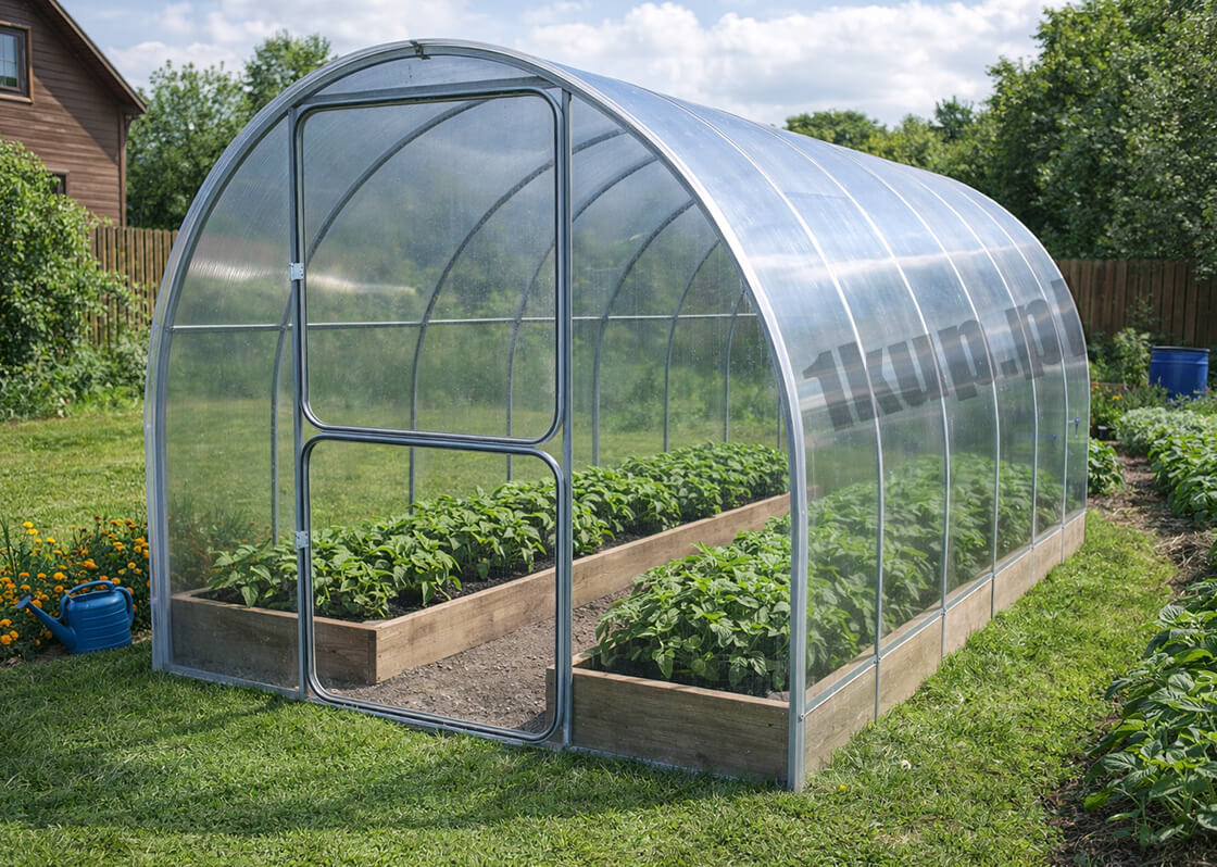 mała szklarnia ogrodowa z poliwęglanu